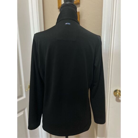 Bermuda Sands black quarter zip long sleeve pullover - Picture 2 of 5